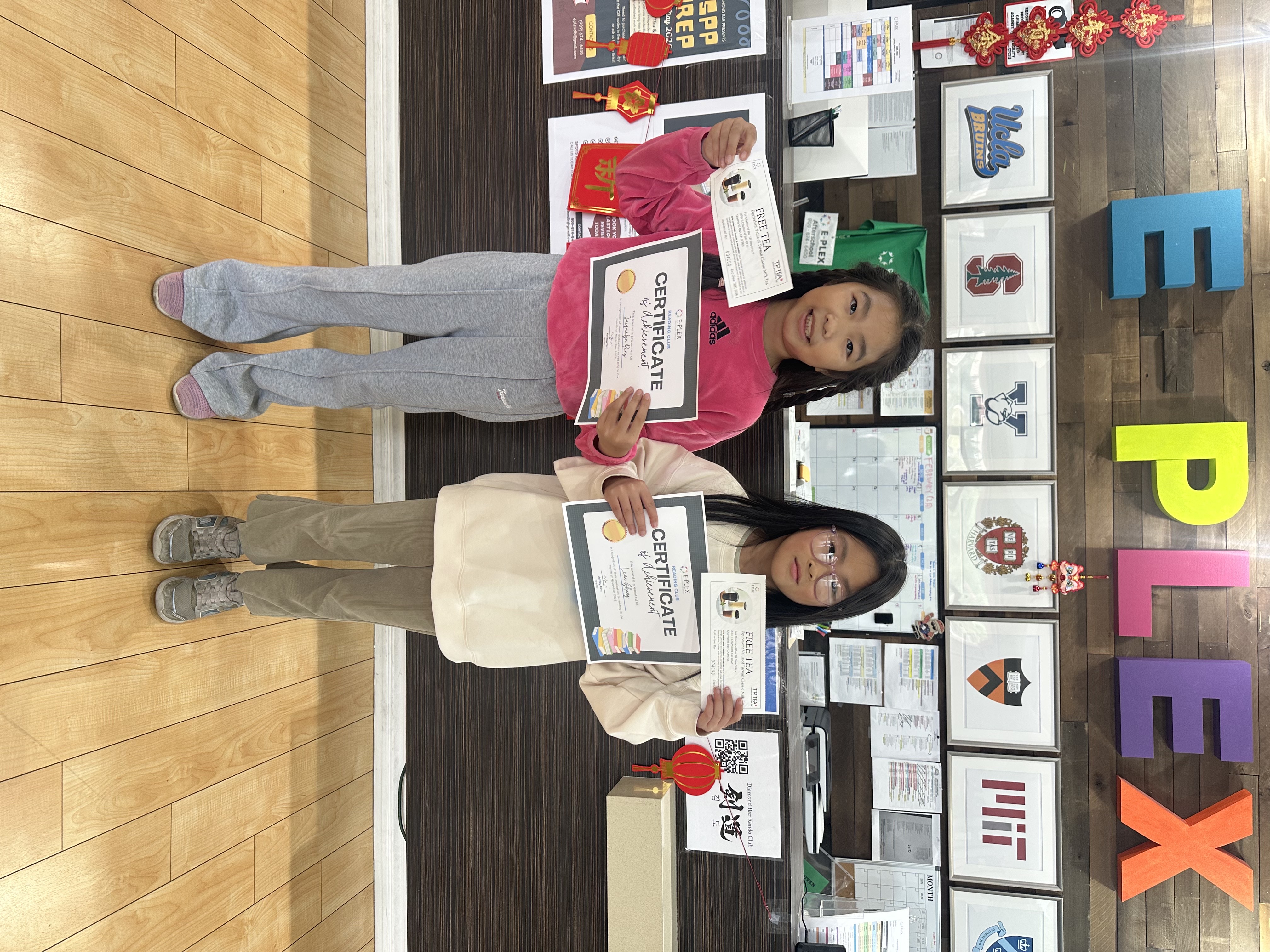 January Reading Club Winners Award